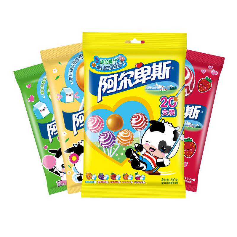 【淘XL】阿尔卑斯经典棒棒糖网红水果牛奶味糖果零食维生素C官方
