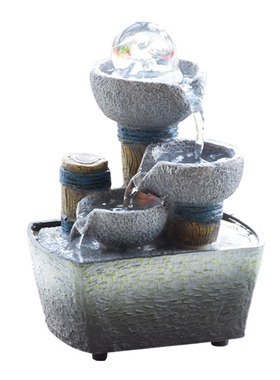 风水轮招财礼物桌面生日小喷泉