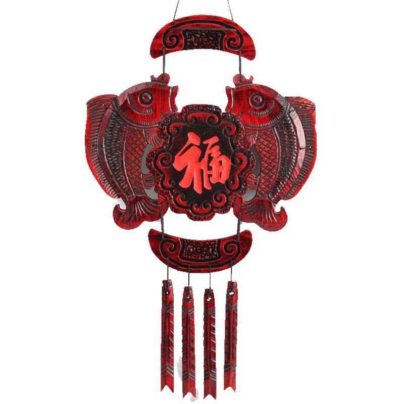 雅轩桃木雕刻祈福玄关