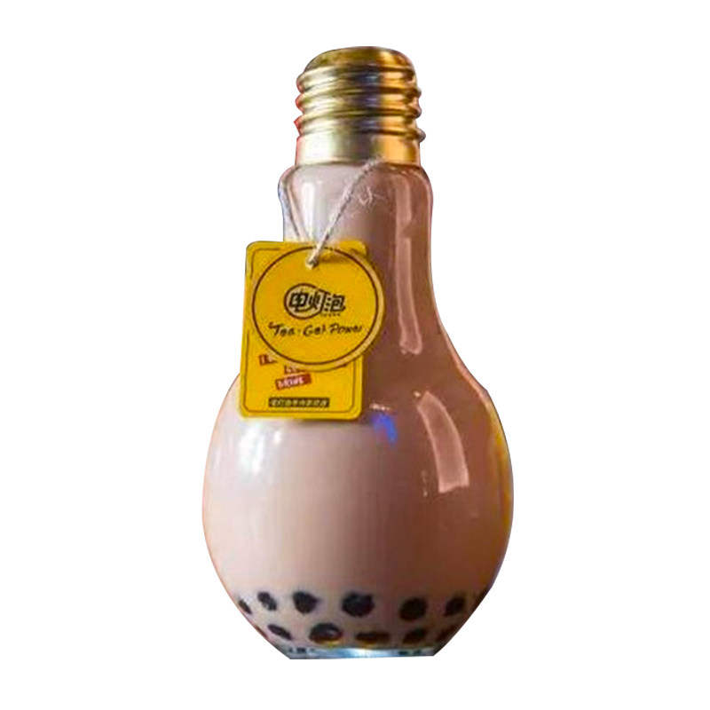 灯泡创意果汁奶茶店玻璃瓶