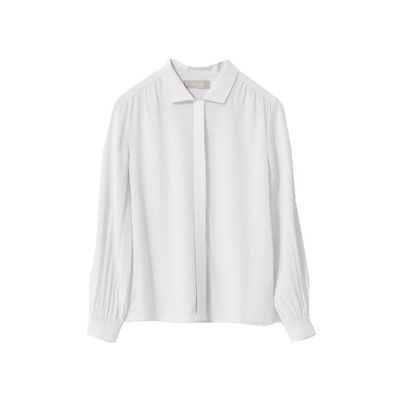 everlane蓬蓬袖不易皱真丝衬衫