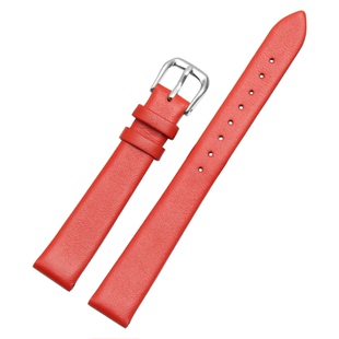 Bering白令手表带真皮女表手表链14 18 20 22mm男超薄无纹