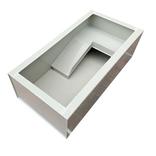 中小型乌龟缸龟池种龟箱阳台别墅pp塑料水陆龟养殖箱带排水专用缸