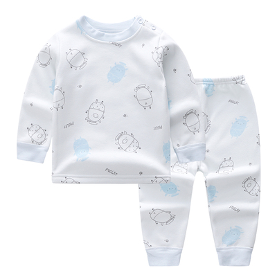 婴儿保暖男童冬季内衣加绒加厚