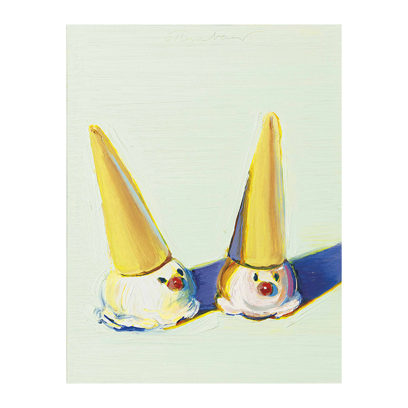 欢乐甜筒冰淇淋 Wayne Thiebaud 第伯波普装饰画咖啡馆甜品店挂画