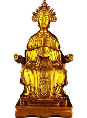 祥云阁纯铜碧霞元君摆件