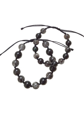 小众黑曜石冷淡风原创设计感手绳