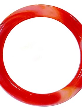 圆款 玻璃仿玛瑙手镯仿玉 地摊热销货源 颜色任选 仿玉手环直销