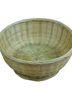 手工竹编竹制品馒头竹筐收纳筐