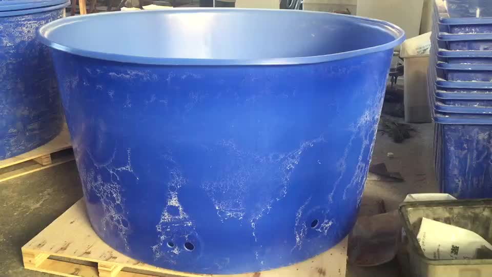 Industrial Aquaculture Big Capacity Tub Round Plastic Container With