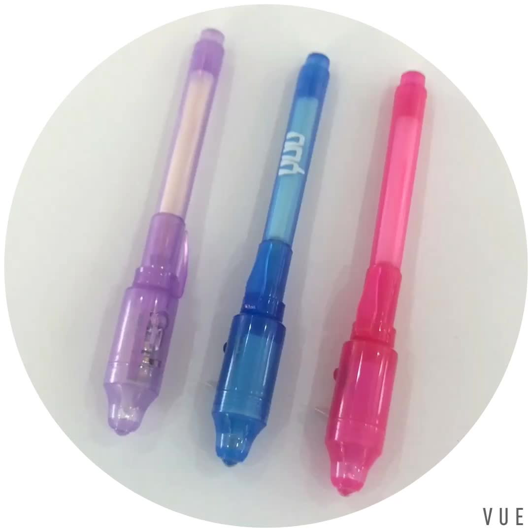 High Quality Promotional Magic Invisible Ink Pen With Uv Light Buy
