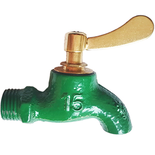 4分6分铸铁水嘴老式慢开水龙头普通铁水龙头带锁匙龙头自来水龙头