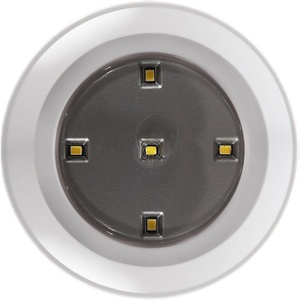 LED按按小夜灯电池遥控衣柜灯橱柜鞋柜展柜灯明装粘贴式充电射灯