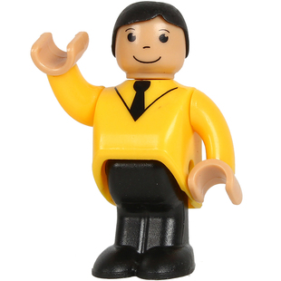 儿童塑料玩偶仿真卡通小人人偶模型轨道场景配件职业人物手办玩具