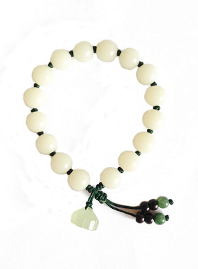 原创设计民族风白玉菩提根手串