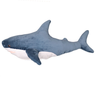 卡通仿真鲨鱼抱枕公仔可爱睡觉床上女生床头大靠背靠垫男朋友枕