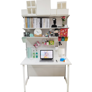 儿童书架组合家用置物架儿童书桌简约收纳多层架子宿舍洞洞板书架
