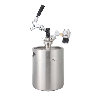 304不锈钢keg桶啤酒桶打酒器growler 精酿扎啤桶容器家酿打酒系统