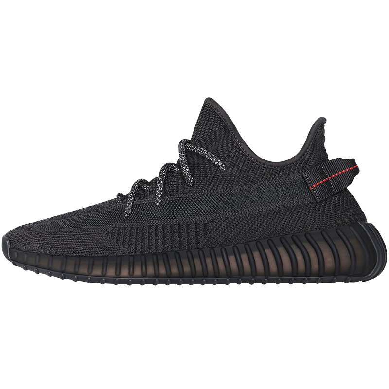 LKJ体育 Adidas Yeezy 350V2黑天使镂空全黑椰子侃爷 FU9006