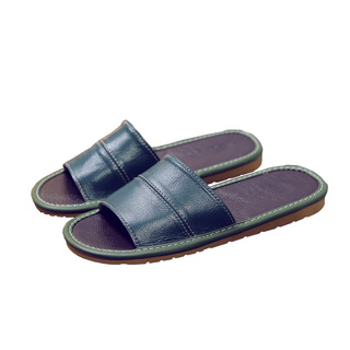 夏天牛皮拖鞋女家用夏季室内防滑软底真皮面海宁凉拖鞋居家家居男