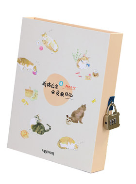 可爱韩国插画彩页盒装笔记本子