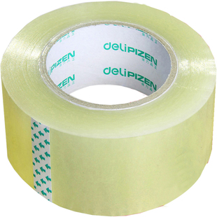 得力透明胶带大透明胶带纸快递打包封箱带批发封口胶布胶纸大卷封箱宽4.5/6cm封箱带大单面胶纸