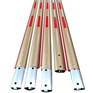 蓝卡道闸停车场椭圆车库直杆铝合金带灯胶条小区门禁起落升降栏杆