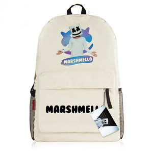 贼好玩Skrillex同款棉花糖双肩包 marshmello书包 电音DJ男女学生