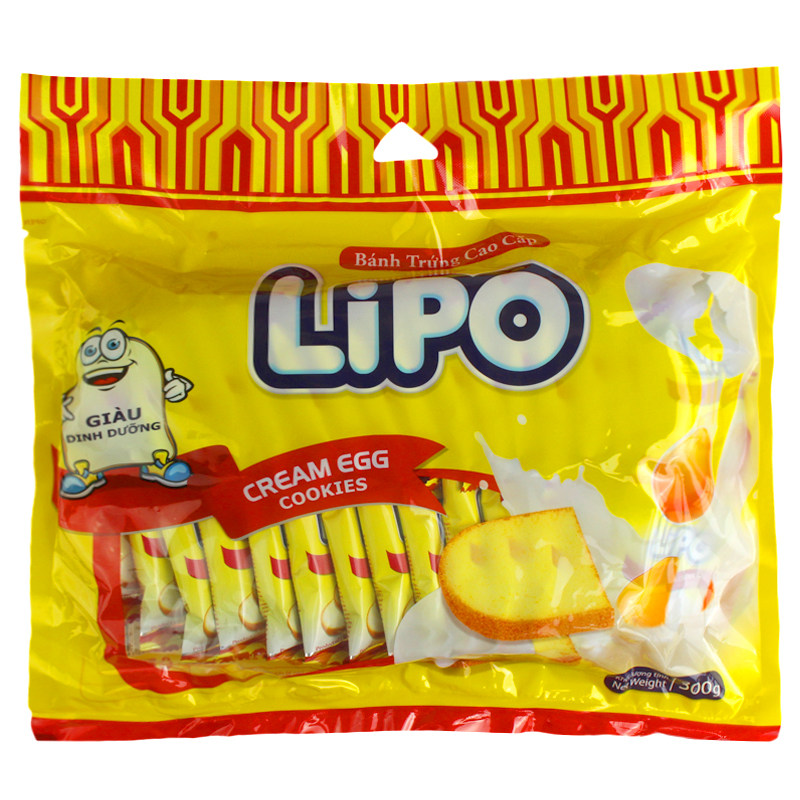 lipo越南面包干 榴莲椰子味白巧克力奶油饼干特产零食 钜惠3袋装