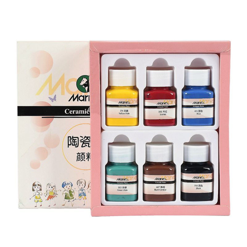 马利玻璃画颜料防水手绘丙烯