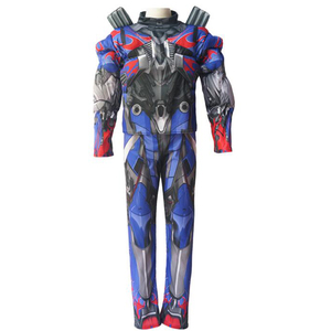 万圣节儿童服装男童变形金刚擎天柱儿童分体套装服装cosplay装扮