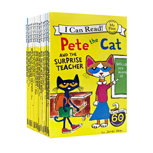 皮特猫英文原版33册绘本全套新版 Pete the Cat正版书I Can Read分级阅读物初阶my first启蒙学习英语童书吴敏兰书单情商性格培养