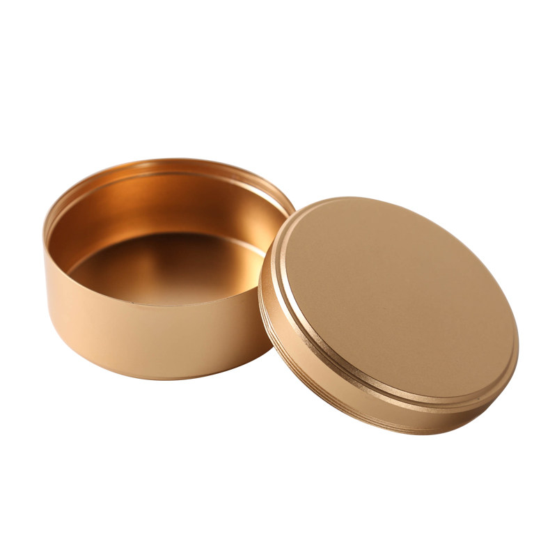 九工匠便携旅行小号茶叶盒铝合金属普洱茶饼盒茶叶包装礼品收纳罐