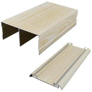 定制长度衣柜移门轨道轻移门滑轨隔断门滑道山字槽壁轨橱门双轨道