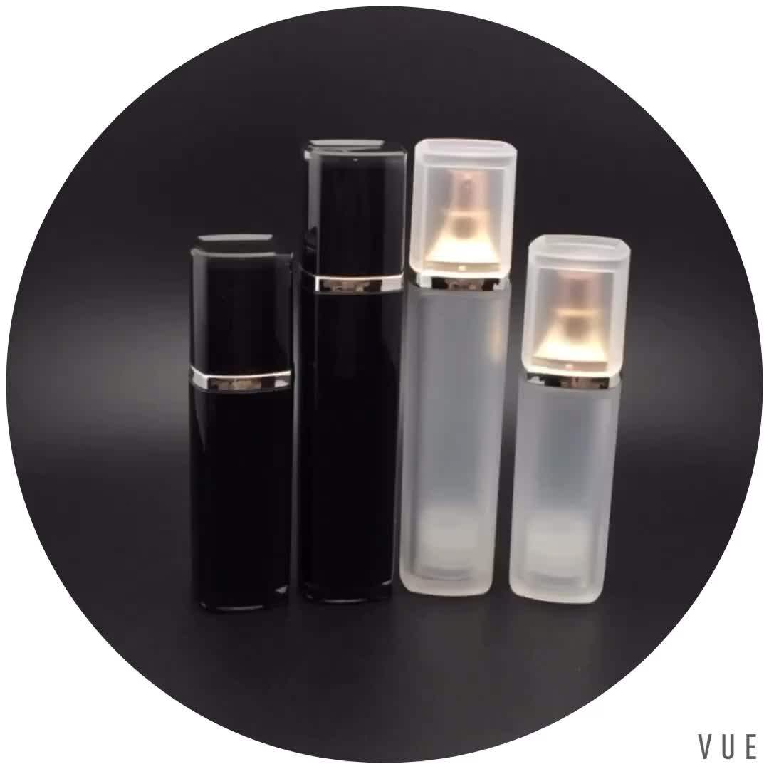 Small Order Accepted Frosted Gold Cosmetic Airless Lotion Bottle 30ml