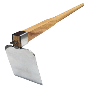 木柄锄头农用户外翻地铲子除草耙子铁锹农具种菜种花园艺工具包邮