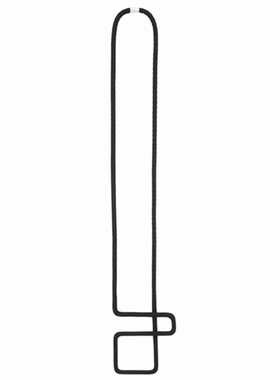 迷宫几何黑色绳子简约女杂志款