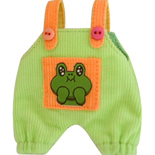 ob11gsc娃衣妹头bjd8分holala衣服灯芯绒背带裤短袖T糖果色