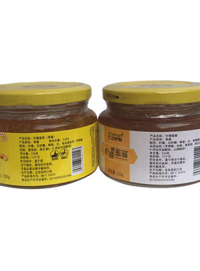 蜜茶蜜酱玻璃瓶装汇达柠檬310克