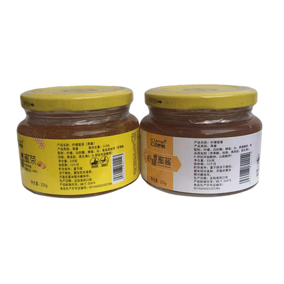 蜜茶蜜酱玻璃瓶装汇达柠檬310克