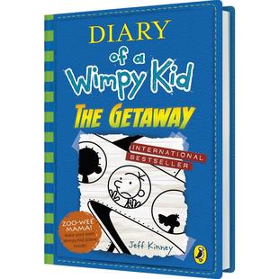 英文原版小屁孩日记第12册:逃跑去度假 DIARY OF A WIMPY KID THE GETAWAY BOOK 12 ESPORT ED 小学初中生课外读物 英国进口精装