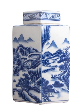 景德镇中式风复古陶瓷器储物罐