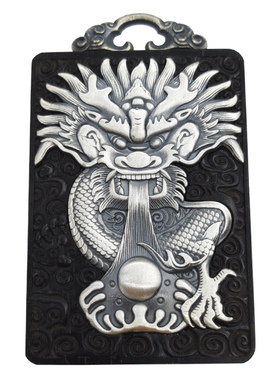 霸气黑檀木飞龙在天龙吊坠