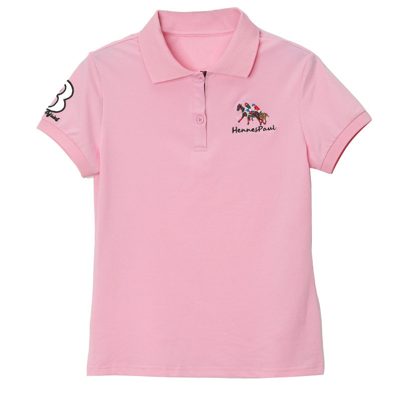 短袖女保罗新款潮女装夏有领运动女士上衣宽松翻领polo衫t恤带领