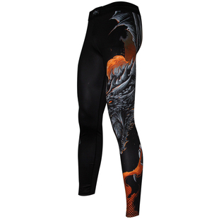 尚武mma防磨长裤男生死巨龙紧身长裤巴西柔术BJJ健身格斗训练长裤