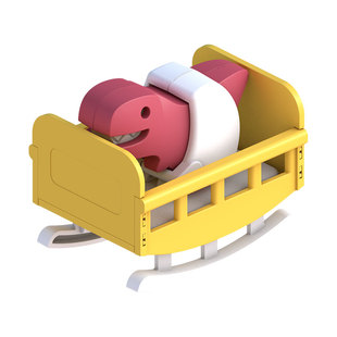 哈福恐龙宝宝拼装玩具模型益智霸王龙组装积木甲龙侏罗纪模型骨架