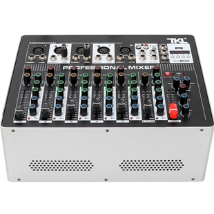 TKL专业调音台带功放一体机大功率专业家用小型8路麦克风音响套装