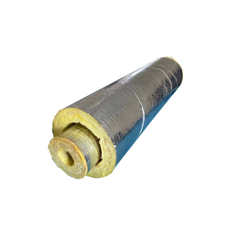 蒸汽管道玻璃棉管岩棉管硅酸铝防火隔热 耐高温400度带铝箔保温管