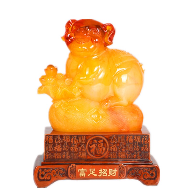 十二生肖可爱动物摆件属狗牛龙兔鸡马猪客厅家居装饰创意生日礼物