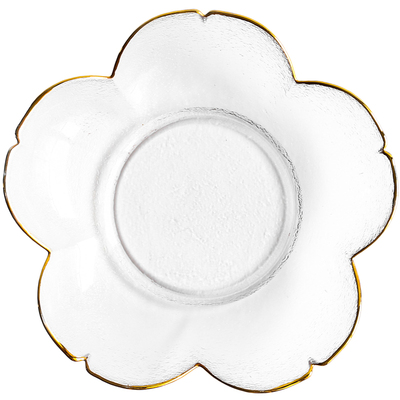 日式金边玻璃水果骨碟沙拉碗盘子